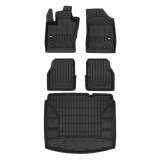2017-2025 Jeep Compass Premium Floor Mats & Cargo Liner Full Set All Weather Heavy Duty Black