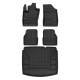 2017-2025 Jeep Compass Premium Floor Mats & Cargo Liner Full Set All Weather Heavy Duty Black