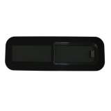 RV Window Teardrop Horizontal Sliding Right Vent Glass 31.4 x 10.6 Black