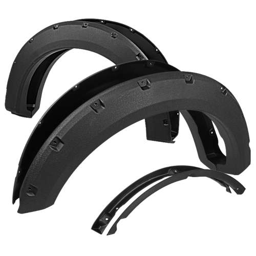 2015-2017 Ford F-20150 Styleside Textured Rivet Style Fender Flares
