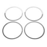 2014-2020 Nissan Rogue Speaker Audio Surround Trim Stainless Steel Silver 4 Pcs