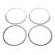 2014-2020 Nissan Rogue Speaker Audio Surround Trim Stainless Steel Silver 4 Pcs