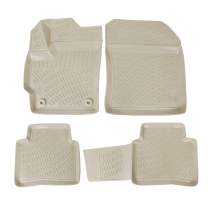 2020-2025 Toyota Corolla Sedan Floor Mats Liners Full Set All Weather Beige