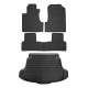 2007-2011 Honda CR-V Floor Mats & Cargo Liner Full Set All Weather Black