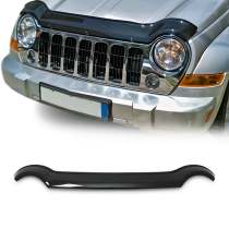 2002-2007 Jeep Liberty Front Bug Shield Hood Deflector 1 Pc Smoke