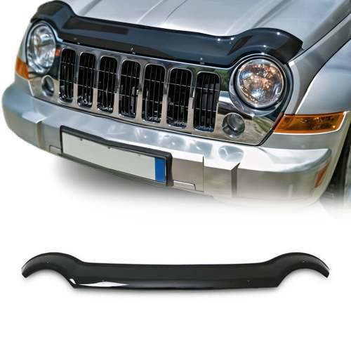 2002-2007 Jeep Liberty Front Bug Shield Hood Deflector 1 Pc Smoke