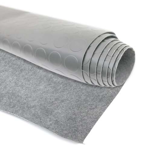Rubber Truck Bed Liner Trunk Mat Floor Liner Alu. Look Penny Gray 40x79