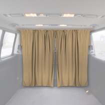 54 x 71 Cab Divider Curtain Van Cabin Campervan Kit Beige