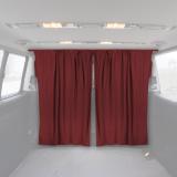 54 x 71 Cab Divider Van Cabin Curtain Campervan Kit Red