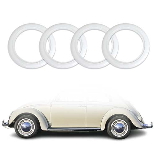 4x Portawalls White Wall Tire Insert 14 Rims Sidewall Set