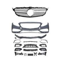 2019-2021 Mercedes W205 C-Class AMG Style Front Bumper Conversation Kit W/PDC