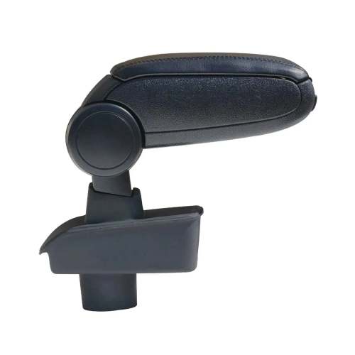 2011-2019 Ford Fiesta Black Center Console Armrest Plastic PU Leather 1Pc