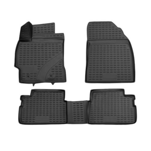 2014-2019 Toyota Corolla Sedan Floor Mats Liners Full Set All Weather Black