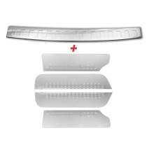 1993-2003 VW Eurovan Rear Bumper Guard + Door Sill Cover Chrome Set S.Steel