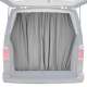 Mercedes Sprinter Trunk Tailgate Curtain Gray 2 Privacy Curtains