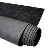 Trunk Flooring Mat Rubber Car Truck Rear Chequered Bed Liner Black 40 x 79
