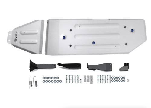 RIVAL Aluminum Gas Tank Skid Plate 2016-2023 Toyota Tacoma 3Gen Including TRD Offroad 5-Foot Bed Only