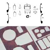 2001-2006 Hyundai Santa Fe Wooden Look Dashboard Console Trim Kit 14 Pcs