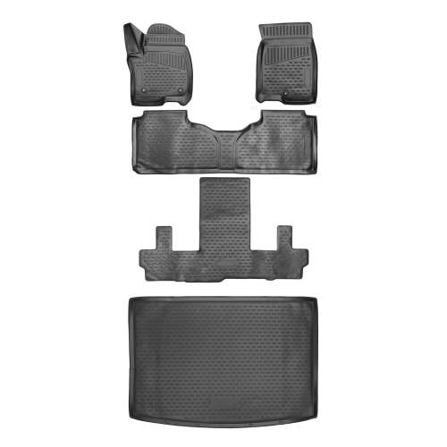 2021-2025 Cadillac Escalade ESV Floor Mats & Cargo Liner Full Set Black