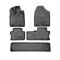 2017-2025 Honda Ridgeline Floor Mats Liners Full Set All Weather Black