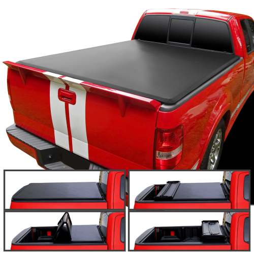 2004-2014 Ford F-20150 Styleside 6'6 Standard Bed Soft Quad-Fold Tonneau Cover