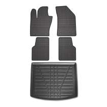 2017-2025 Jeep Compass Floor Mats & Cargo Liner Full Set All Weather Black