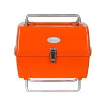 Orange Portable Charcoal BBQ Grill Outdoor Camping 13 Pcs with Durable Bag SET