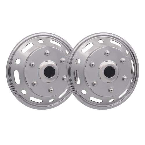 2014-2018 Mercedes Sprinter W906 16 Dual Wheel Simulator Hubcaps Steel 2Pcs