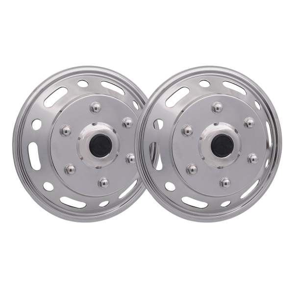 2014-2018 Mercedes Sprinter W906 16 Dual Wheel Simulator Hubcaps Steel 2Pcs