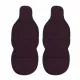 Fiat Antiperspirant Front Seat Cover Pads Black Red 2 Pcs