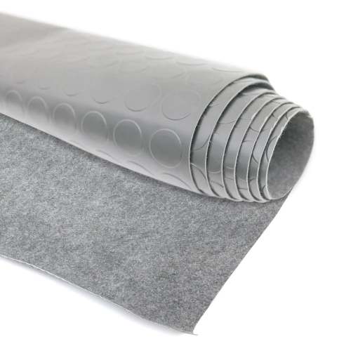 Rubber Truck Bed Liner Trunk Mat Floor Liner Alu. Look Penny Gray 118x79