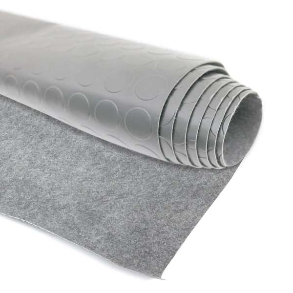 Rubber Truck Bed Liner Trunk Mat Floor Liner Alu. Look Penny Gray 118x79
