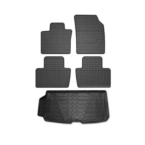 2016-2025 Volvo XC90 Floor Mats & Cargo Liner Full Set All Weather Black