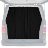 2016-2024 Mercedes Metris Trunk Tailgate Curtains Black 2 Privacy Curtains