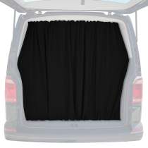2016-2024 Mercedes Metris Trunk Tailgate Curtains Black 2 Privacy Curtains