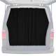 2016-2024 Mercedes Metris Trunk Tailgate Curtains Black 2 Privacy Curtains