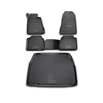 1996-2002 Mercedes E Class W210 Sedan Floor Mats & Cargo Liner Full Set All Weather Black