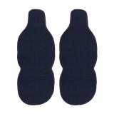 Lincoln Antiperspirant Front Seat Cover Pads Black Dark Blue 2 Pcs