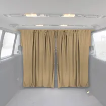 RAM ProMaster Cabin Divider Curtain Privacy Curtains Beige 2 Curtains