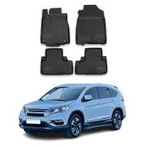 2012-2016 Honda CR-V Floor Mats Liners Full Set All Weather Black