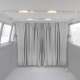 RAM ProMaster City Cabin Divider Curtain Privacy Curtains Gray 2 Curtains