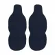 2 Pcs Set Black with Blue Stitches Antiperspirant Odorless Car Seat Cover Pads