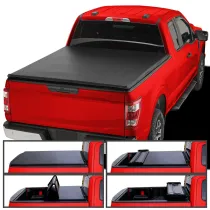 2015-2021 Ford F-20150 Super Crew Cab 6'6 Bed Soft Quad-Fold Tonneau Cover