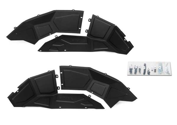 RIVAL Aluminum Rear Inner Fender Liners 2018-2025 Jeep Wrangler JL except Diesel and 392