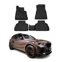 2019-2025 BMW X5 G05 Floor Mats Liners Full Set All Weather Black