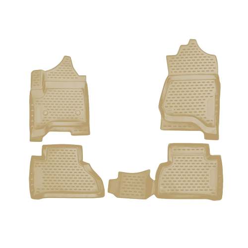 2015-2020 Chevrolet Tahoe Floor Mats Liners Full Set All Weather Beige