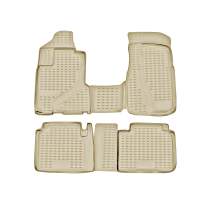 2002-2006 Honda CR-V Floor Mats Liners Full Set All Weather Beige