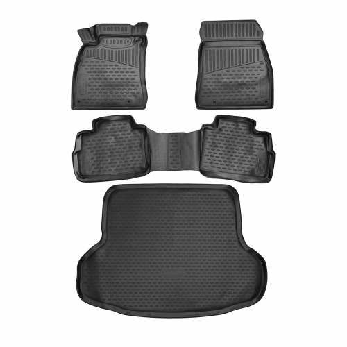2020-2024 Nissan Versa Floor Mats & Cargo Liner Full Set Black