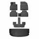 2020-2025 Hyundai Palisade 7 seats Floor Mats & Cargo Liner Full Set Black