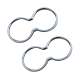 2012-2017 Hyundai Veloster Cup Holder Frame Molding Trim Silver Stainless Steel 2 Pcs